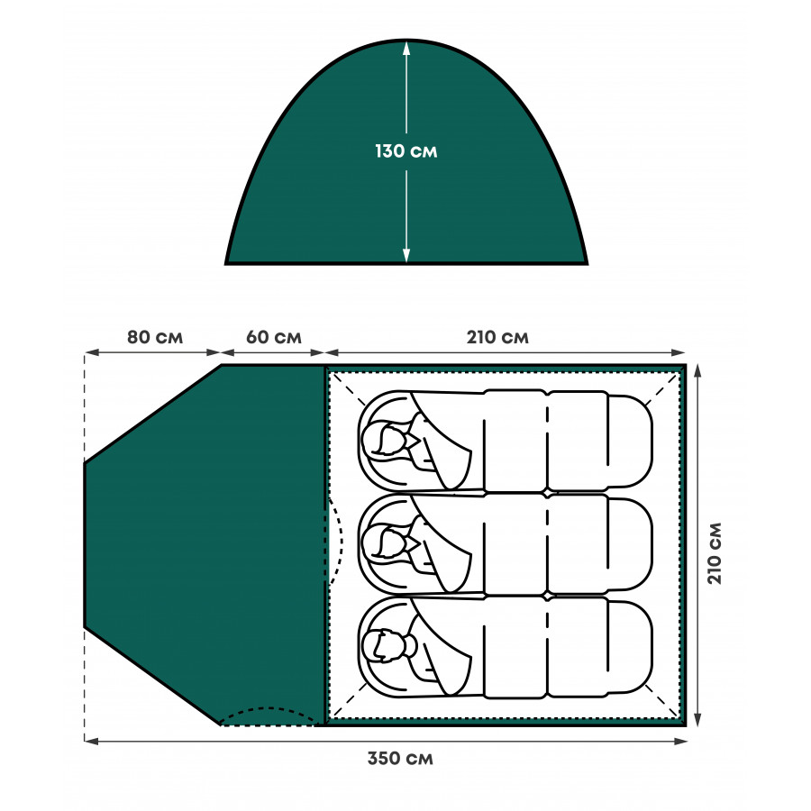 Палатка "Дубрава-3" Палатка "Дубрава-3"